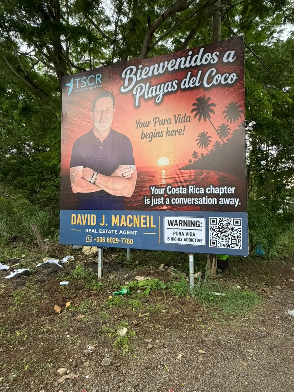 Valla Publicitaria — Playas del Coco